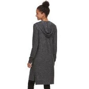 It's Our Time Charcoal Hooded Cardigan